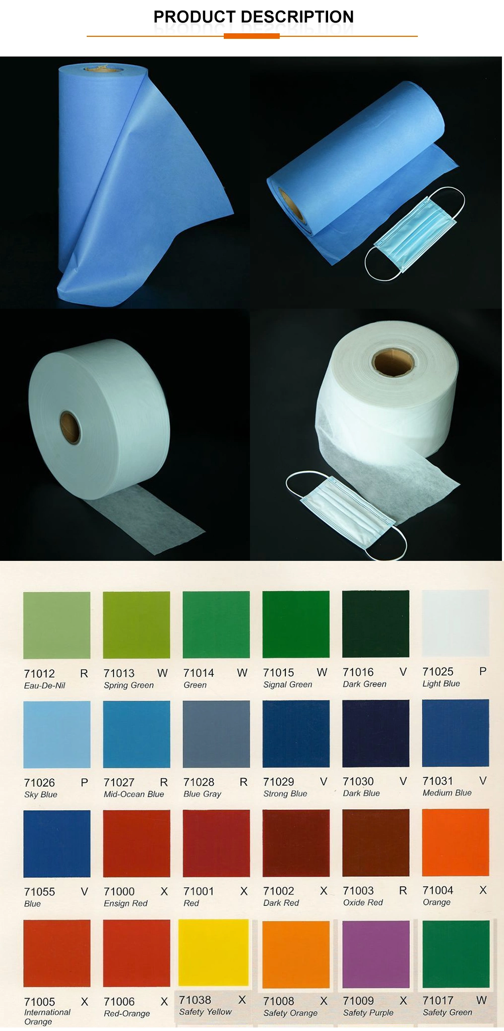 100% PP Spun-Bond Non Woven Fabric Rolls