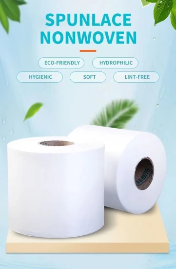 Fabricado en China, tela no tejida Woodplup no tejida desechable de alta calidad para papel higiénico húmedo y toallitas húmedas